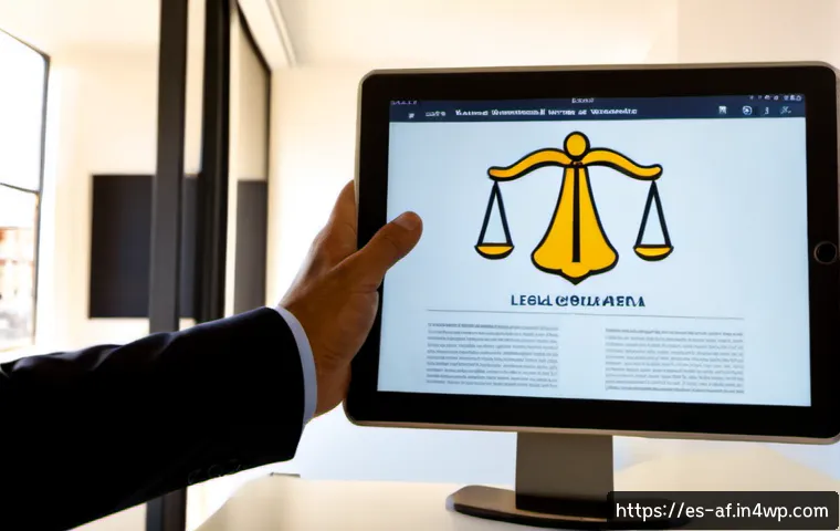 AI 아트의 저작권 및 판례 분석 - Photorealistic editorial scene in a modern Madrid legal office, Spanish intellectual property lawyer...