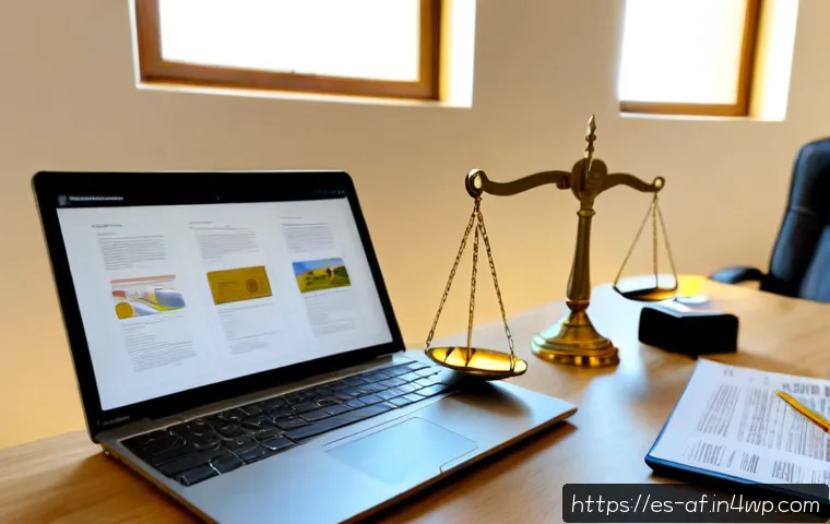 Home 13 AI 창작물 저작권의 법적 쟁점 - Photorealistic legal consultation in a modern Spanish law office, Hispanic attorney and creative pro...